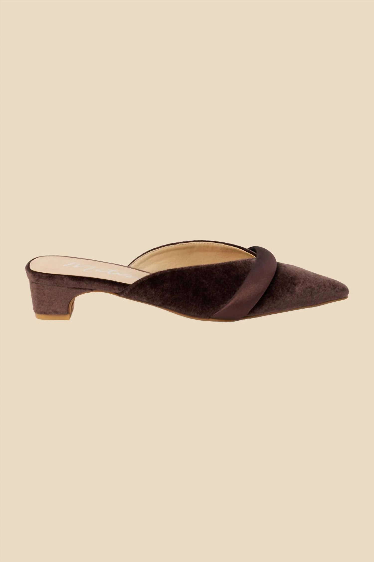 Women's Kellan Heeled Mule In Espresso Foot Support