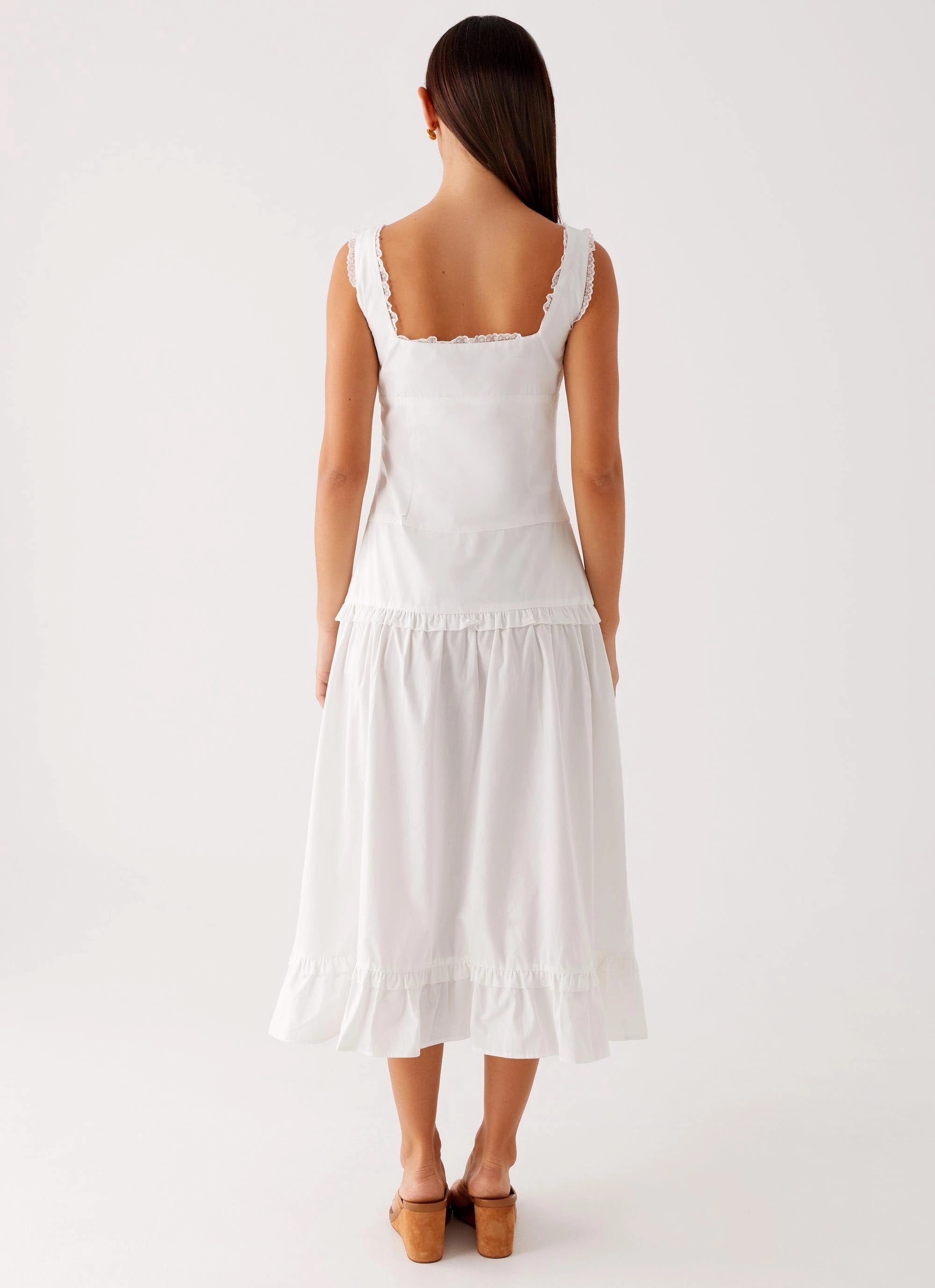 Must Have Quinn Midi Dress - White