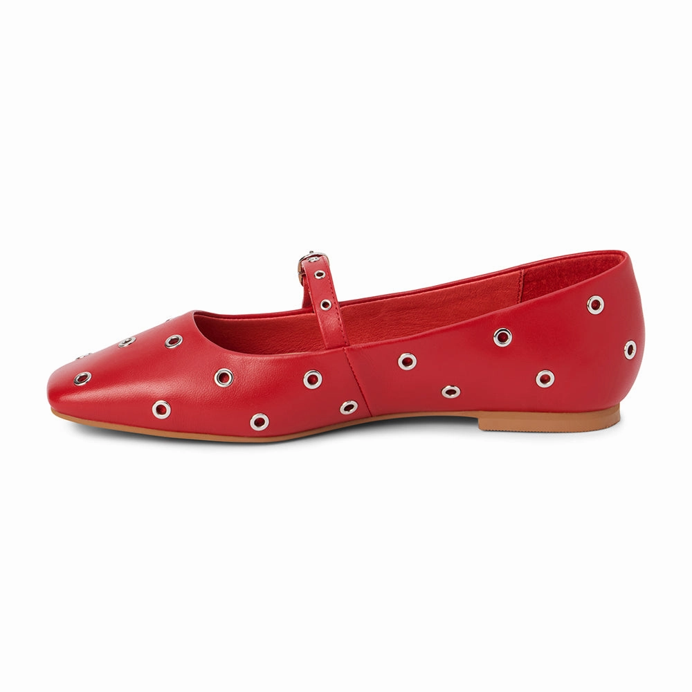 Matisse Mick Ballet Flat in Red Look Style