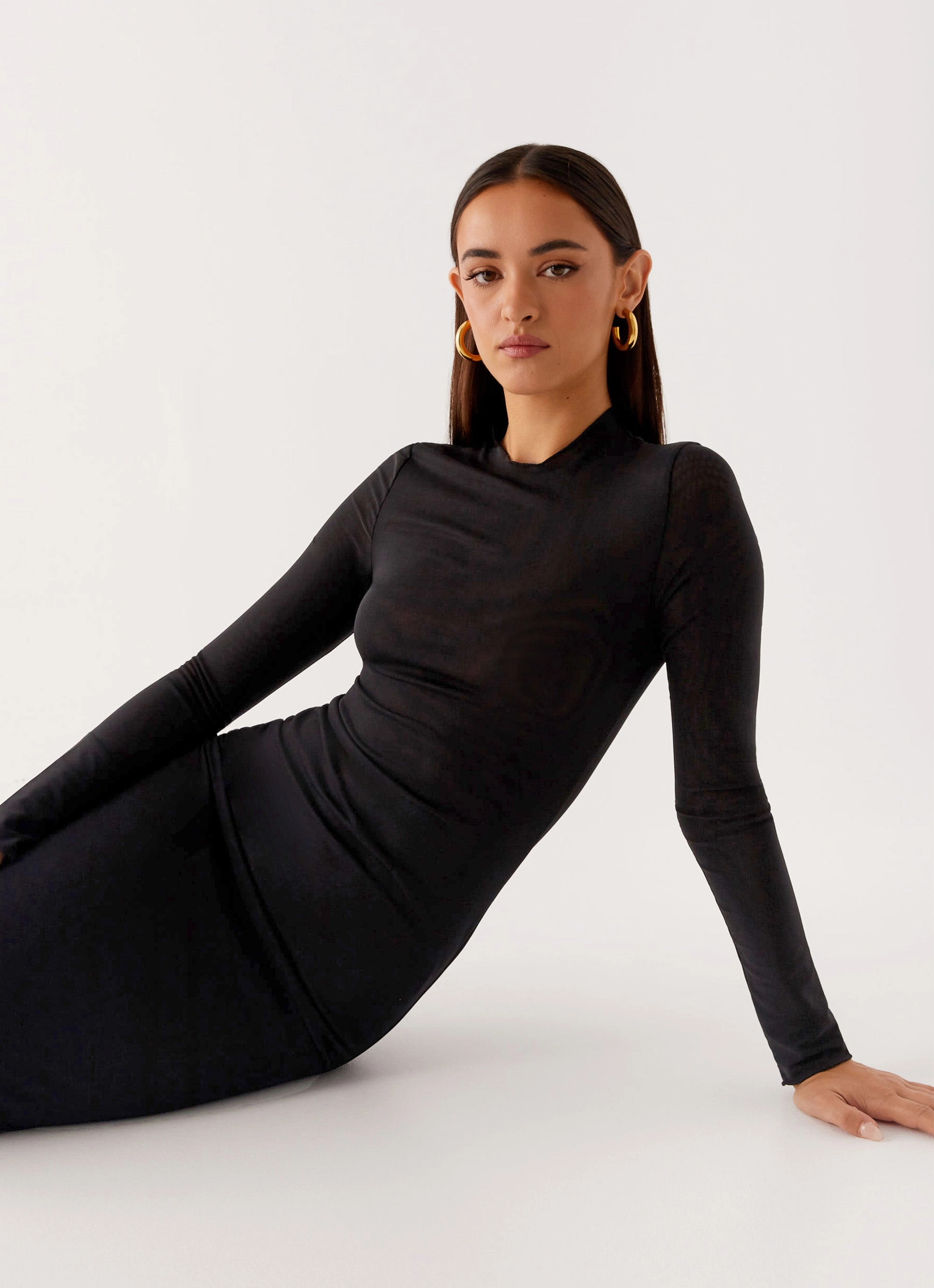 Modern Lines Kamora Maxi Dress - Black