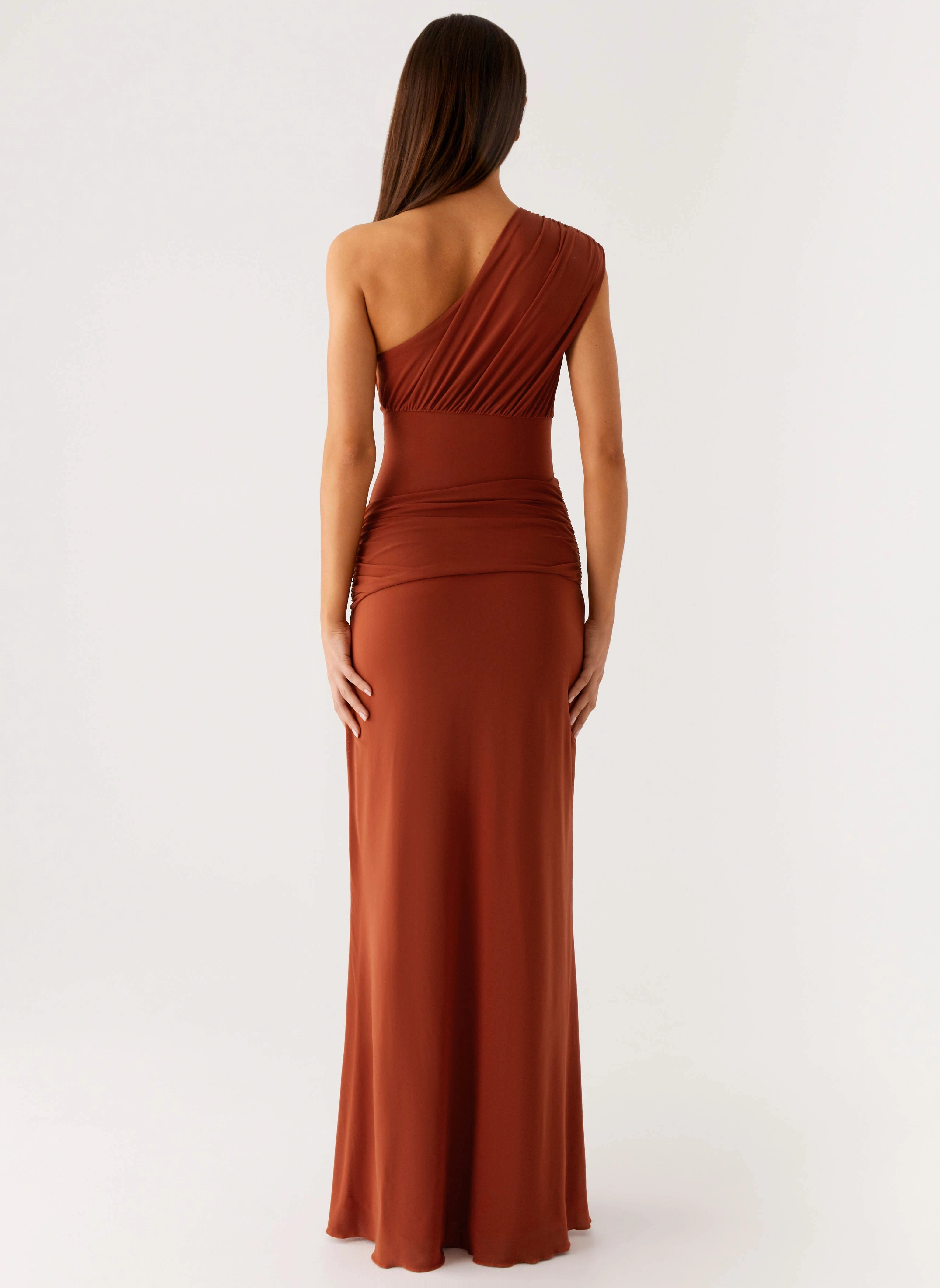 Glimmer Maxi Dress - Rust Cool Finish