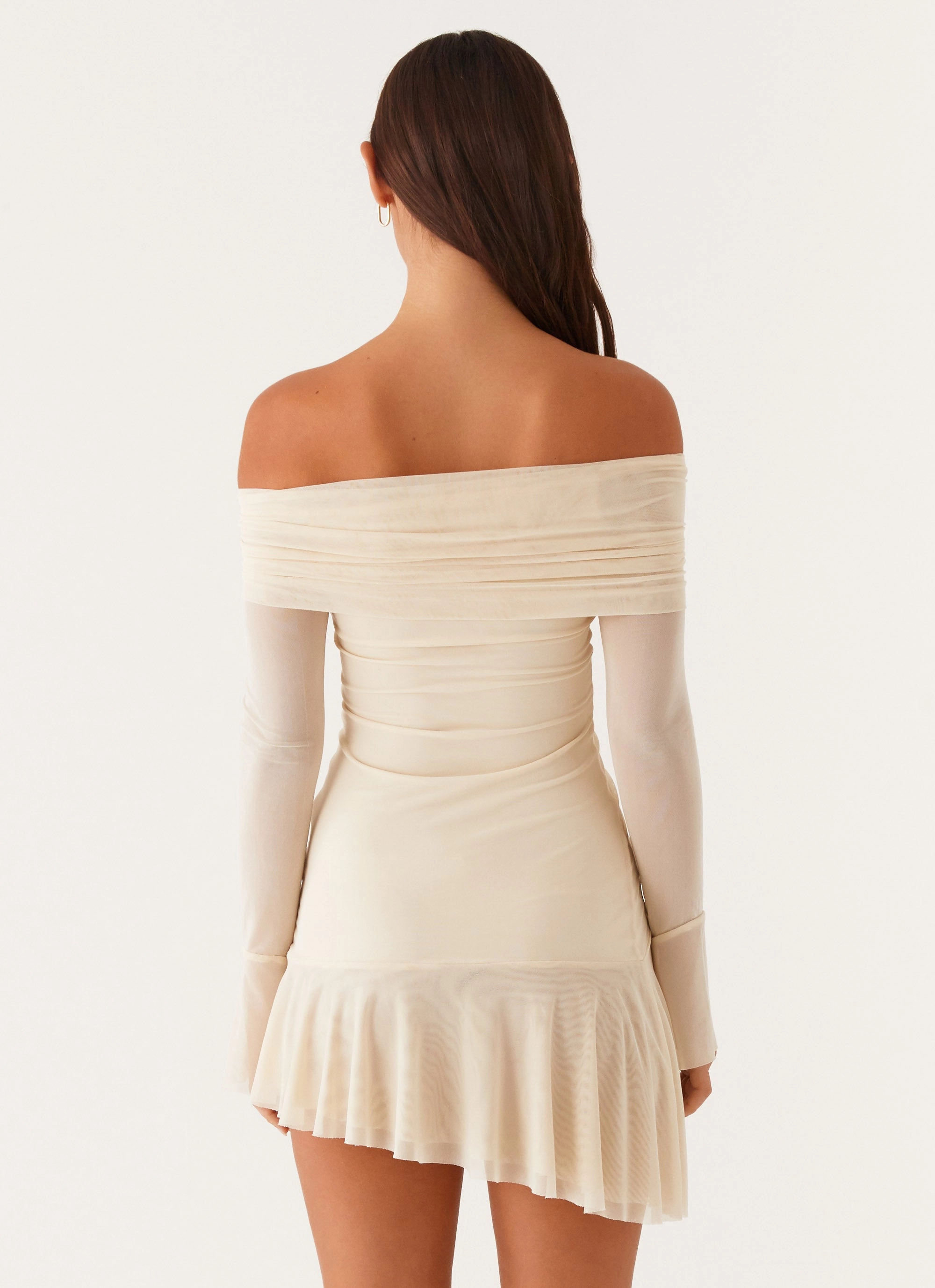 Ellis Ruched Mini Dress - Pastel Yellow Tear-resistant