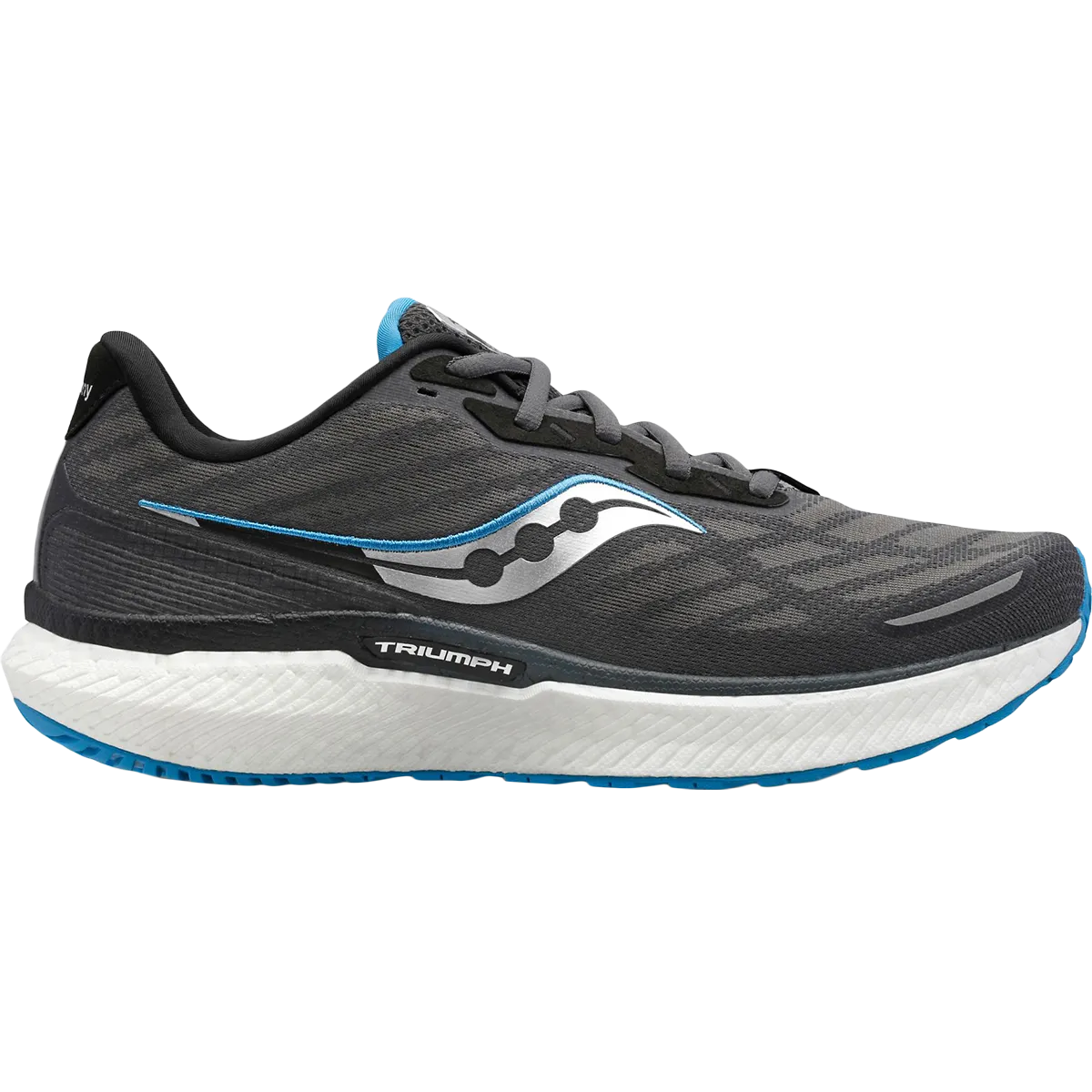 Men's Triumph 19 Hyper Elastic Padding running with a group
