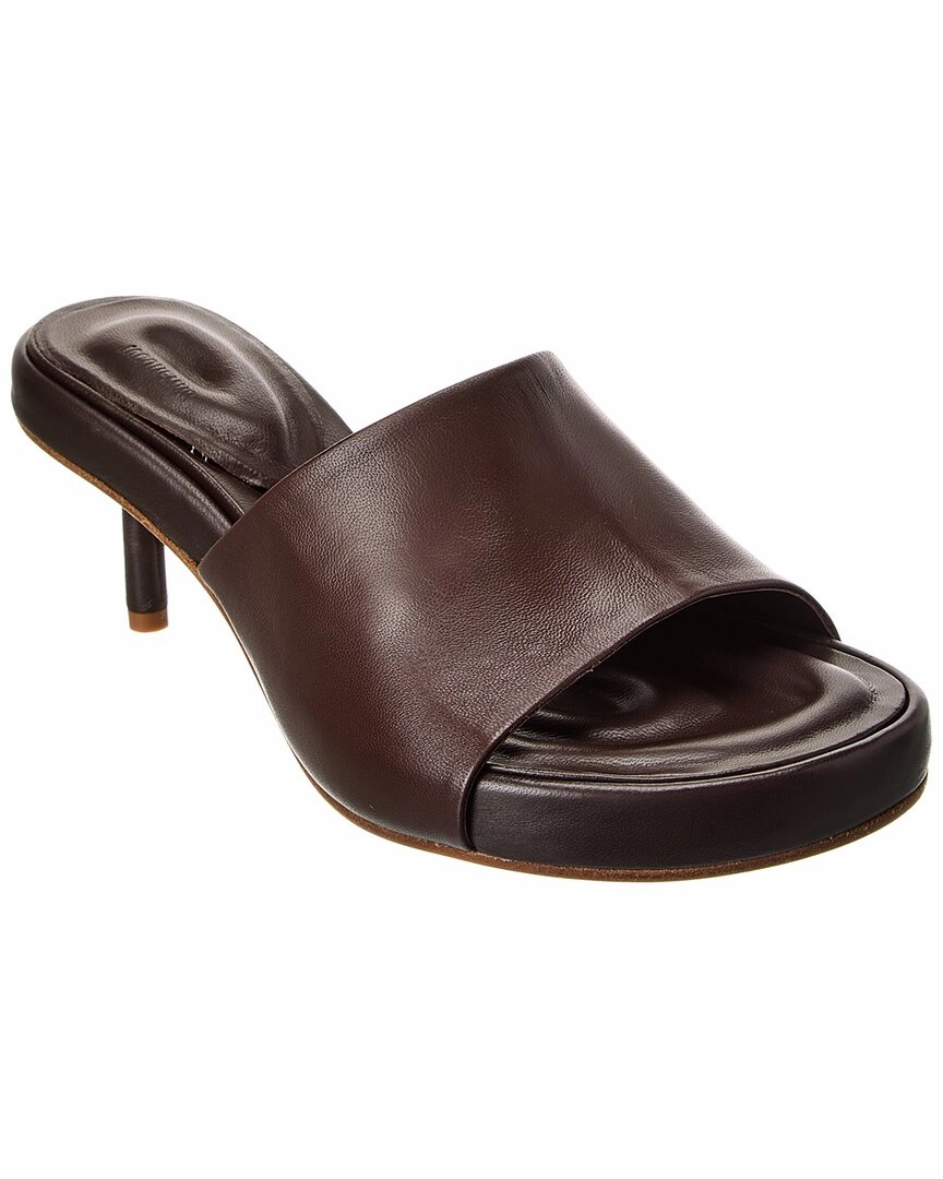 Stylish Slides Jacquemus Les Mules Argilla Leather Sandal
