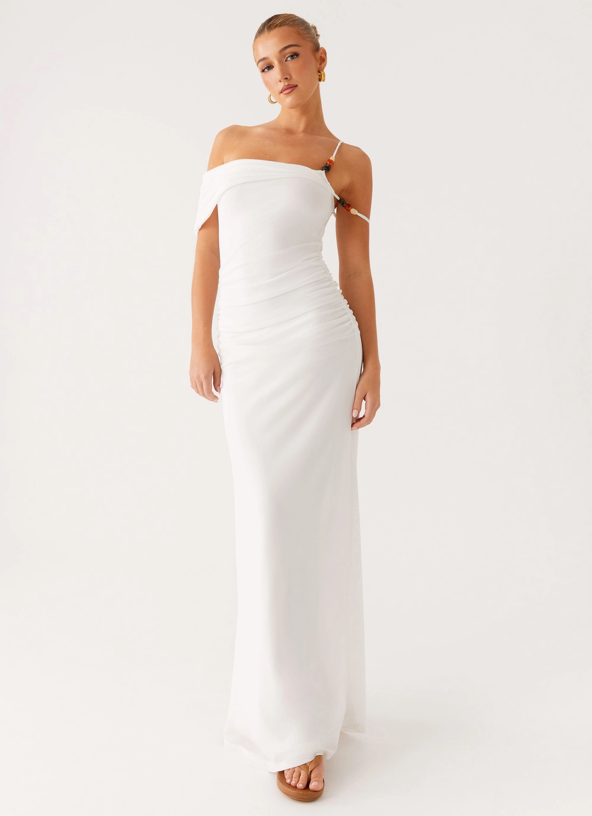 Conquer Maxi Dress - Off White Happy Fit