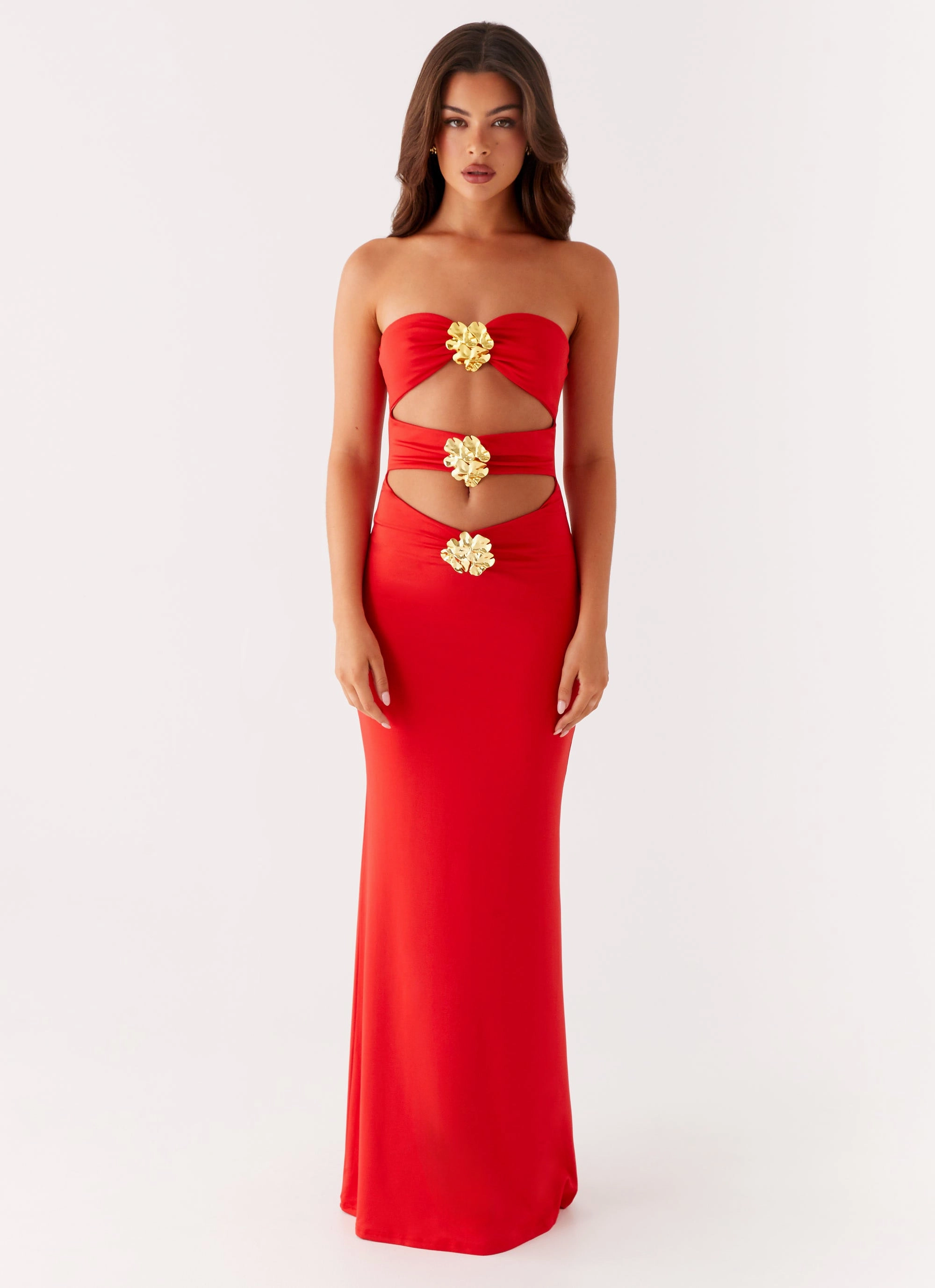 Raye Maxi Dress - Tangerine Smart Layer Daily Movement