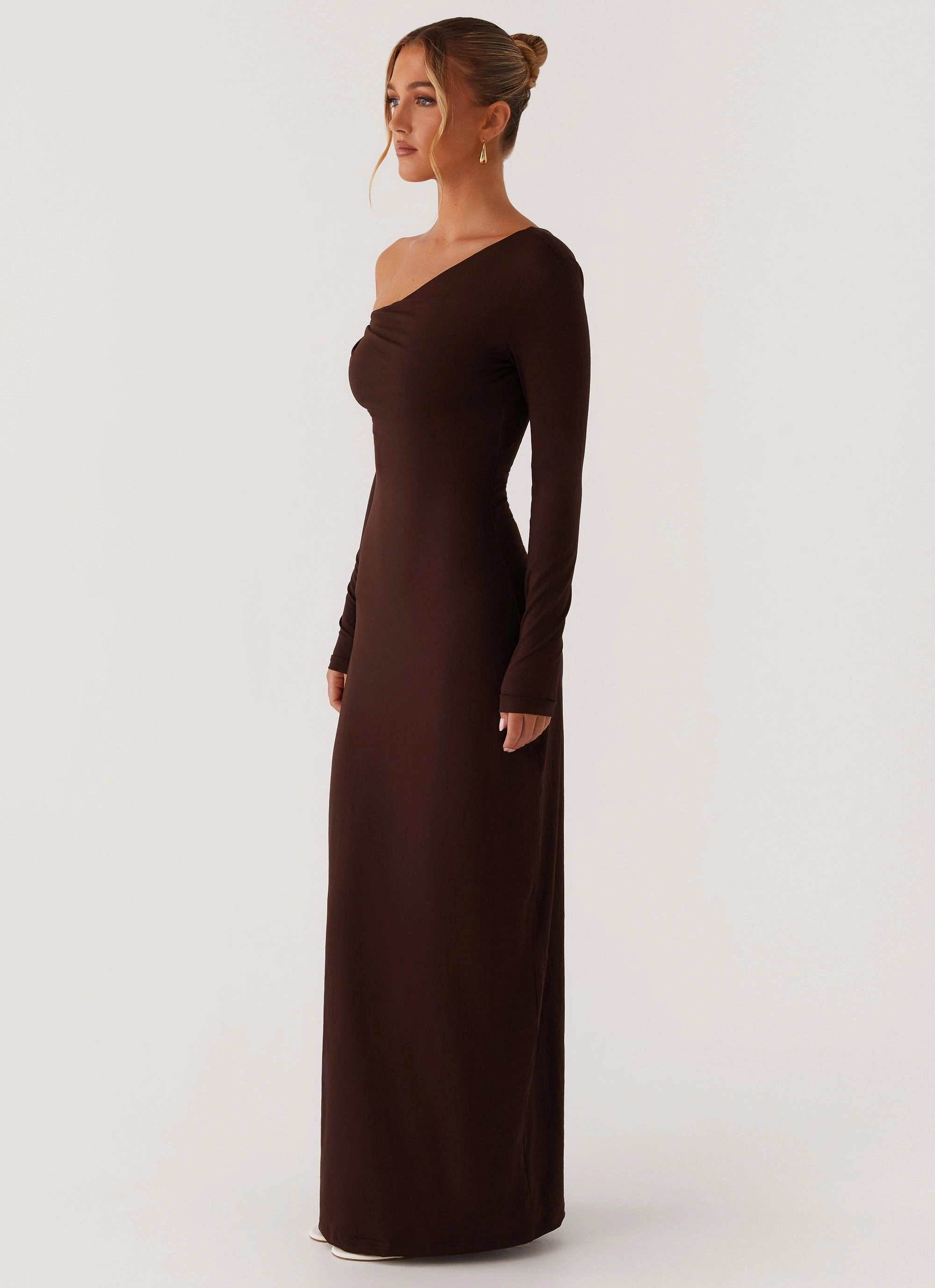Soft Air Fair-Trade Jordana Twist Maxi Dress - Brown