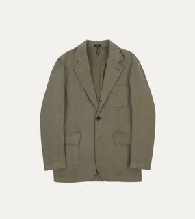 Khaki Heavy Cotton Twill Games Blazer Mk. I Refined Office Wear All-Day Wear