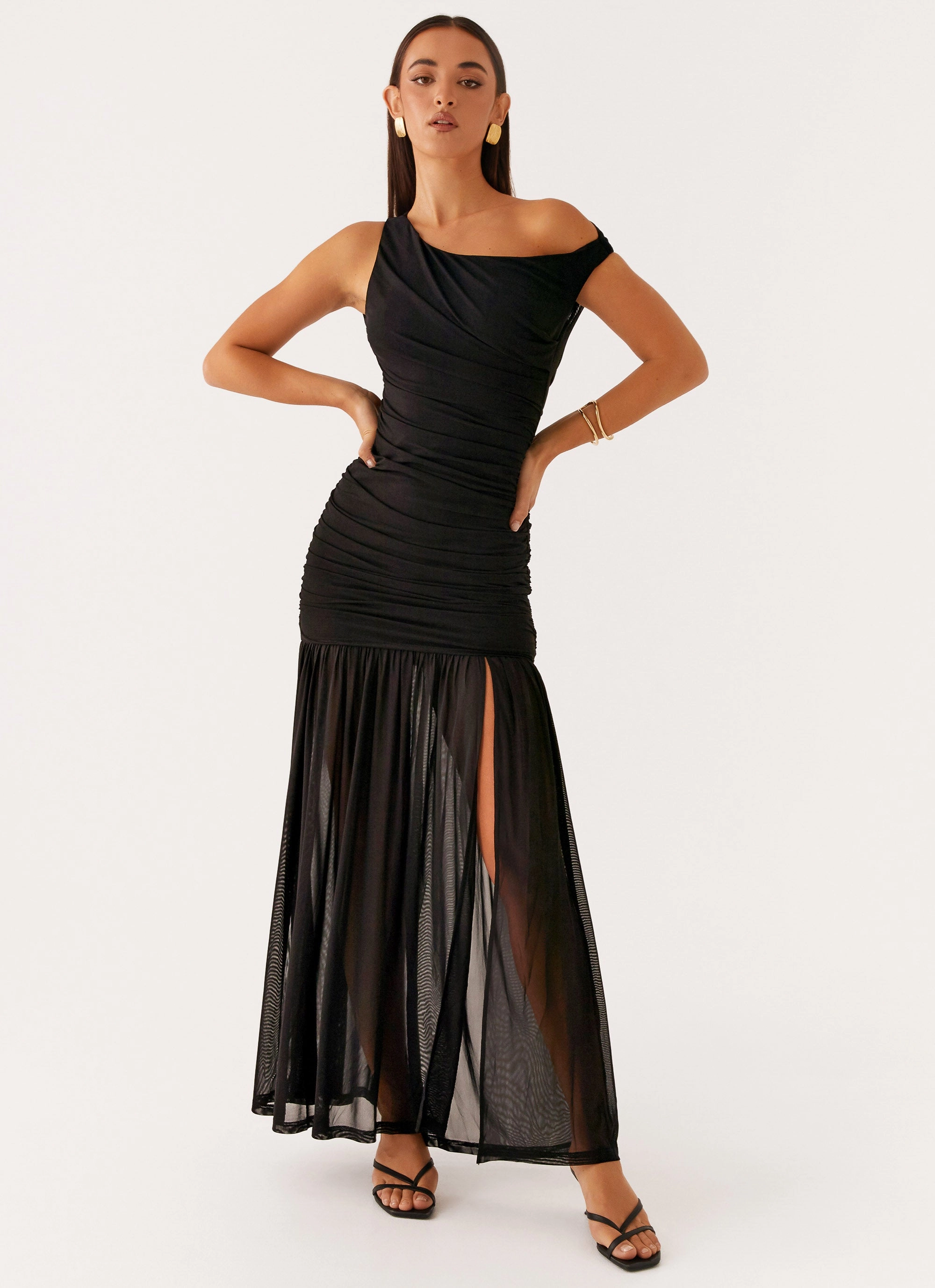 Pavilion Maxi Dress - Black Sleek Volume