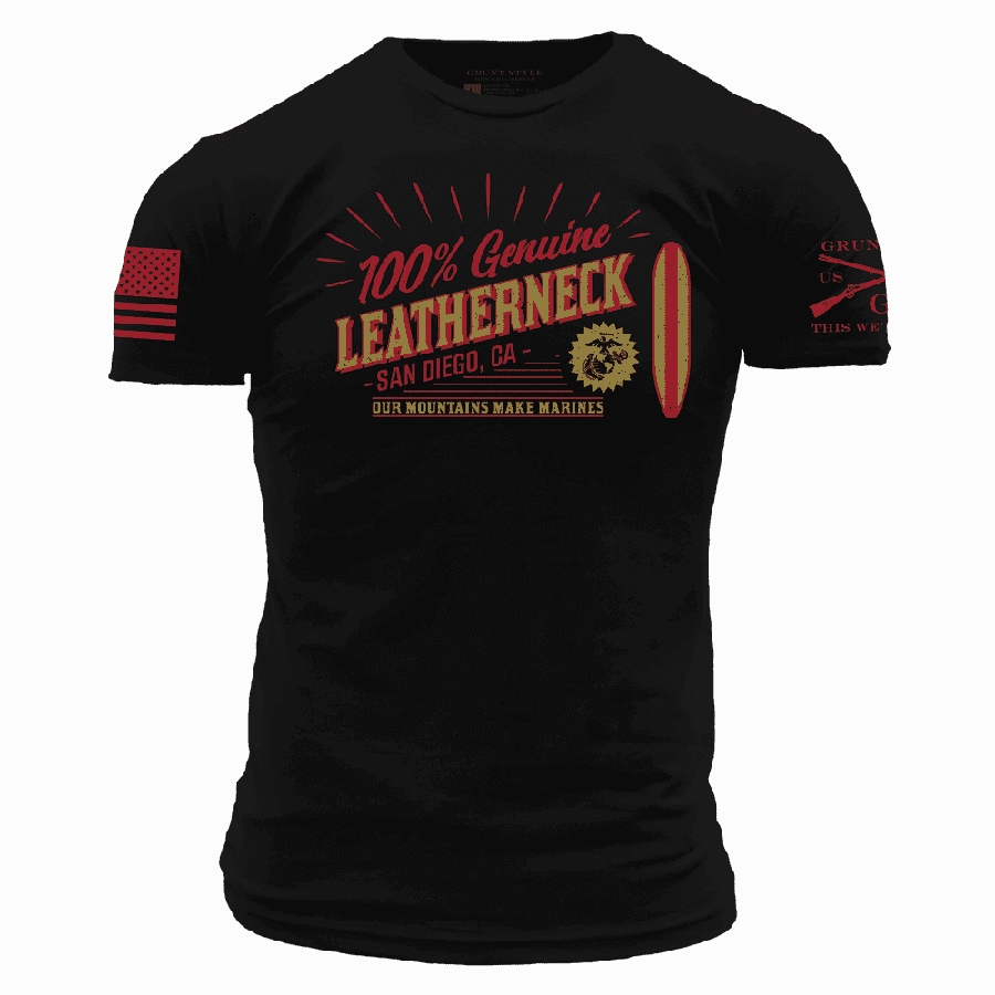 USMC - San Diego T-Shirt - Black High Density Cotton Versatile Look