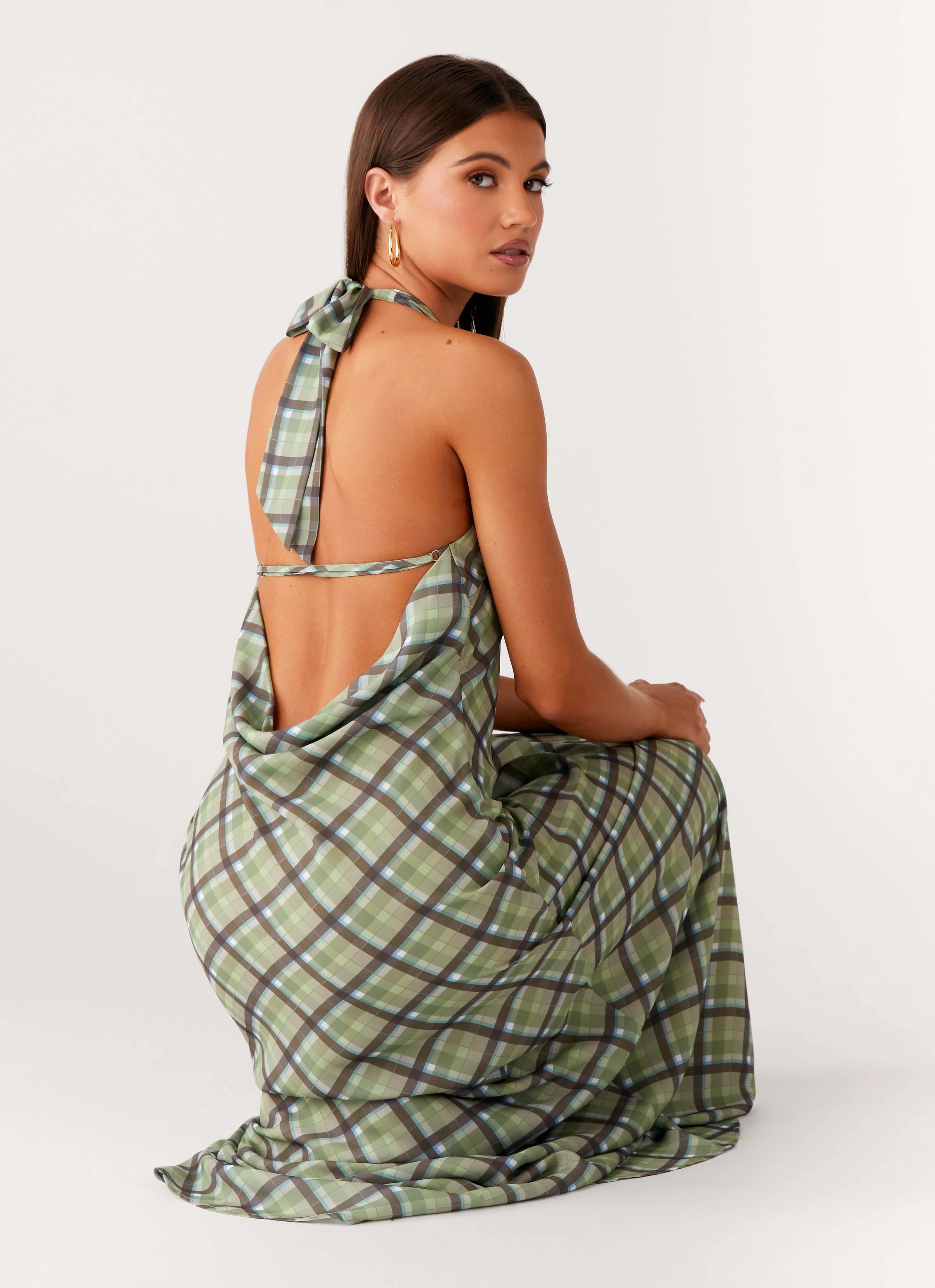 Trend Detail Coralie Maxi Dress - Cedar Check