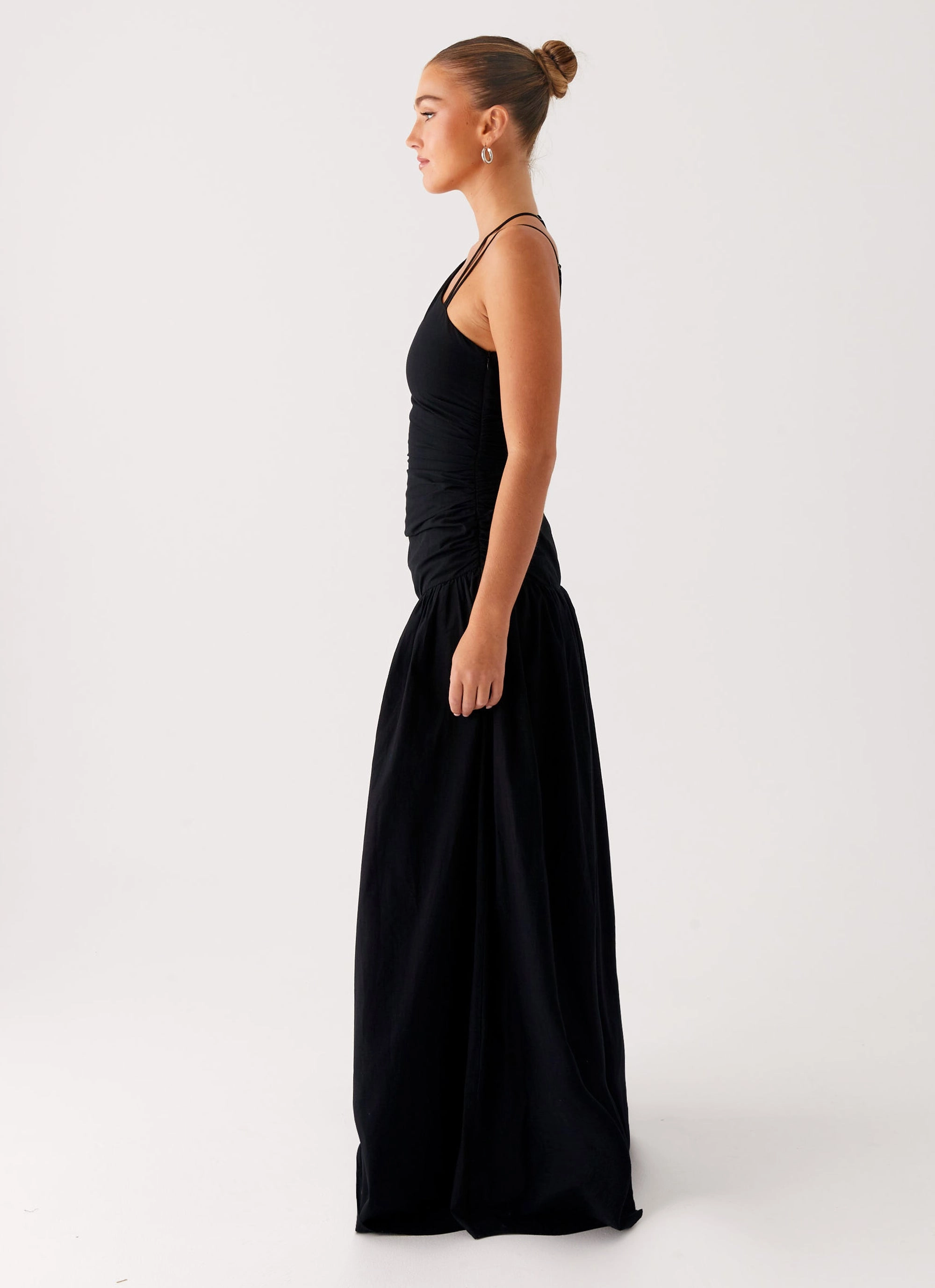 Cortez Maxi Dress - Black Calm Silhouette Fresh Aesthetic