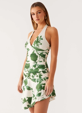 Colt Mini Dress - Verdant Bloom Sleek Presence All-Purpose Wear