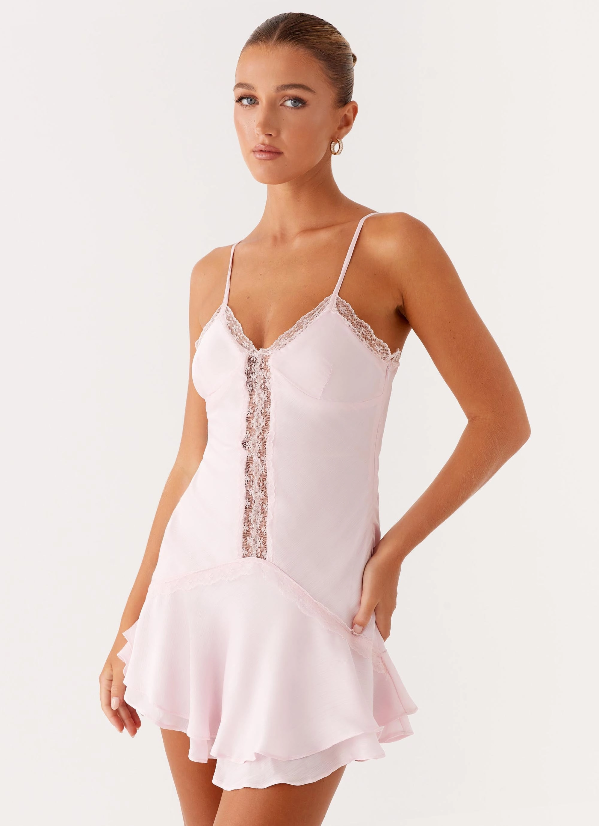 Smooth Curve Roya Mini Dress - Pink