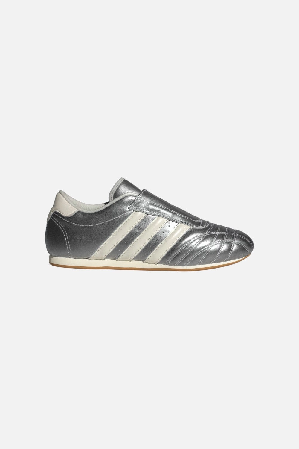 Athletic Sneakers Adidas Taekwondo Shoes in Silver Metallic / Off White / Gum