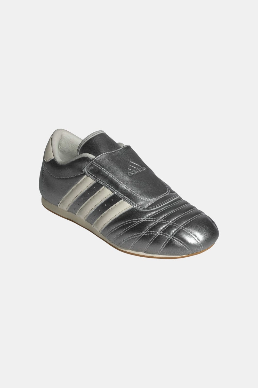 Adidas Taekwondo Shoes in Silver Metallic / Off White / Gum Thermal Bonded Seams