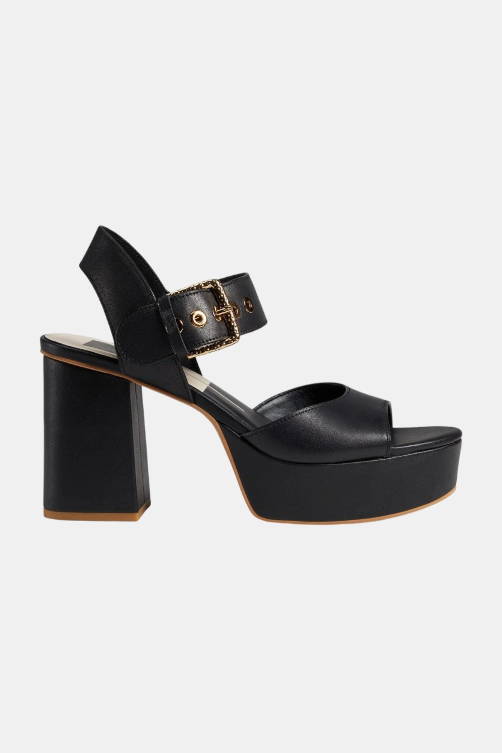 Dolce Vita Bobby Platform in Black Leather Detail Chic Bold Fashion