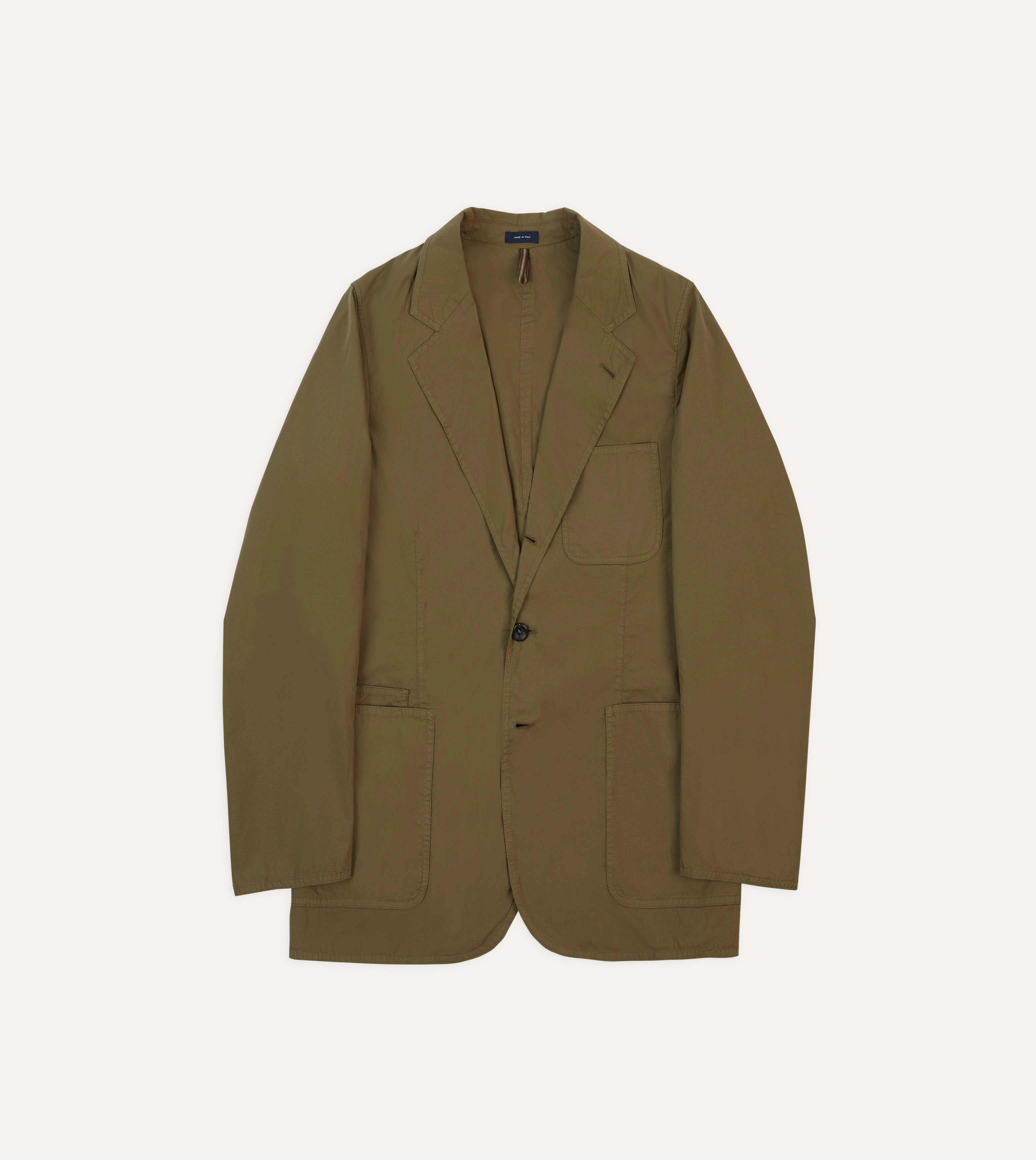 Olive Ripstop Cotton Games Blazer Mk. VIII Refined Look
