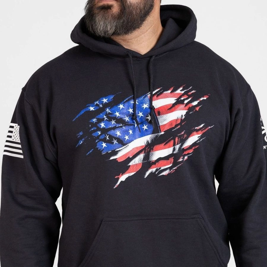 medium - quality Vintage feel Still Standing Hoodie - Black