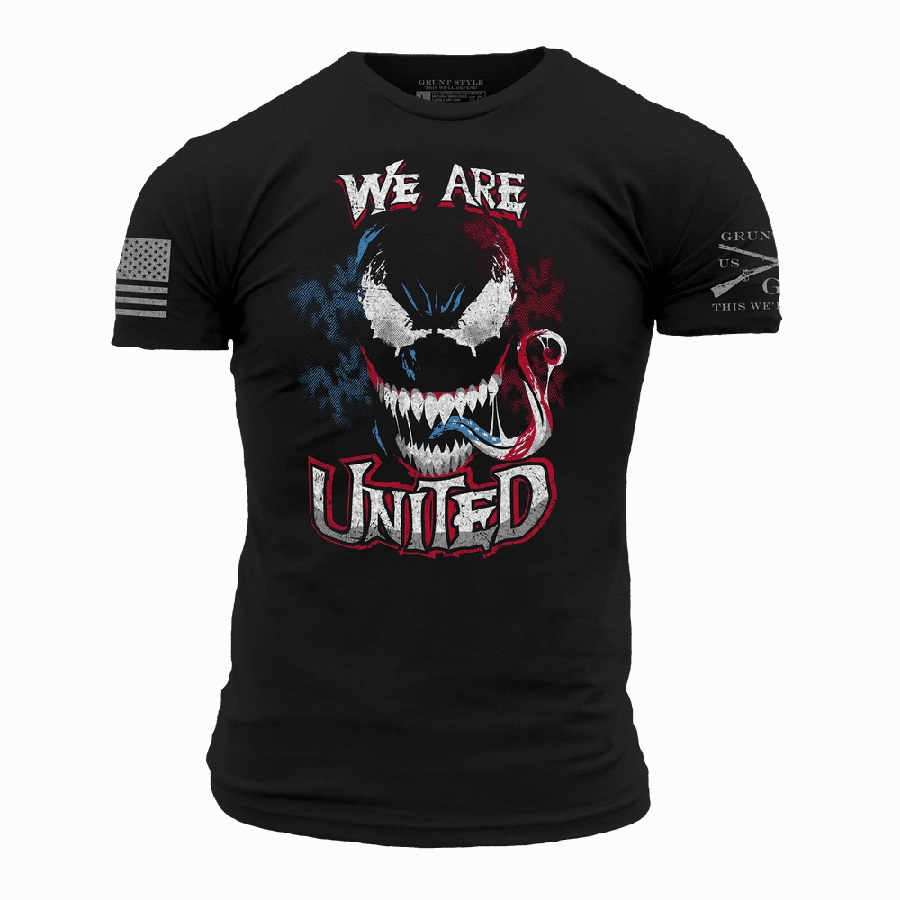 Cashmere combination Comfy Comfort We Are United T-Shirt - Black