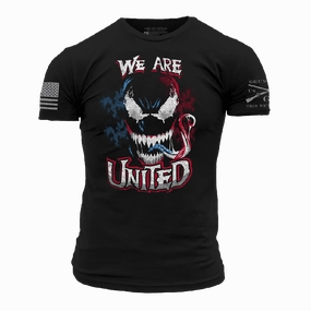 yoga clothing Temperature Regulating Fabric We Are United T-Shirt - Black