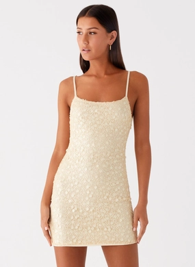 Danali Mini Dress - Yellow Moment Light