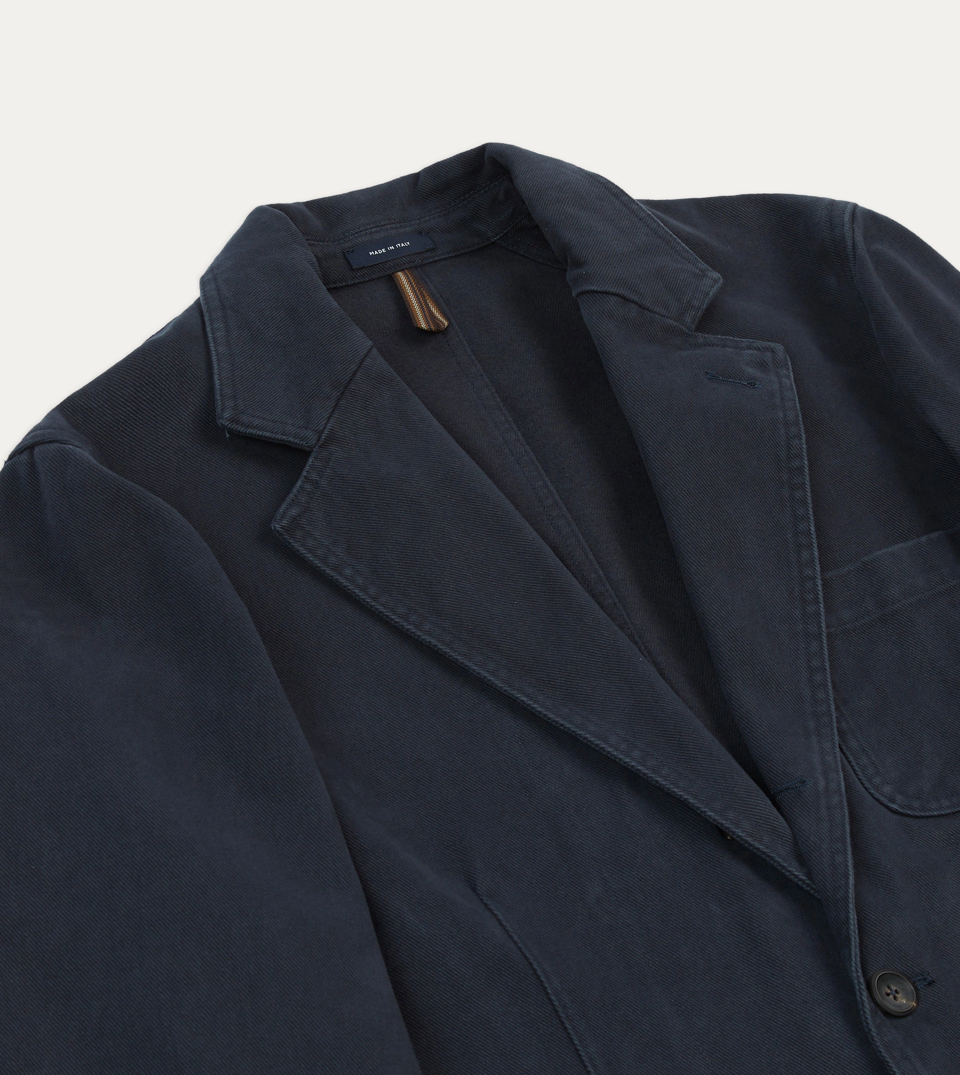 Comfortable Wardrobe Lightweight Weave Innovation Dark Navy Heavy Cotton Twill Games Blazer Mk. I