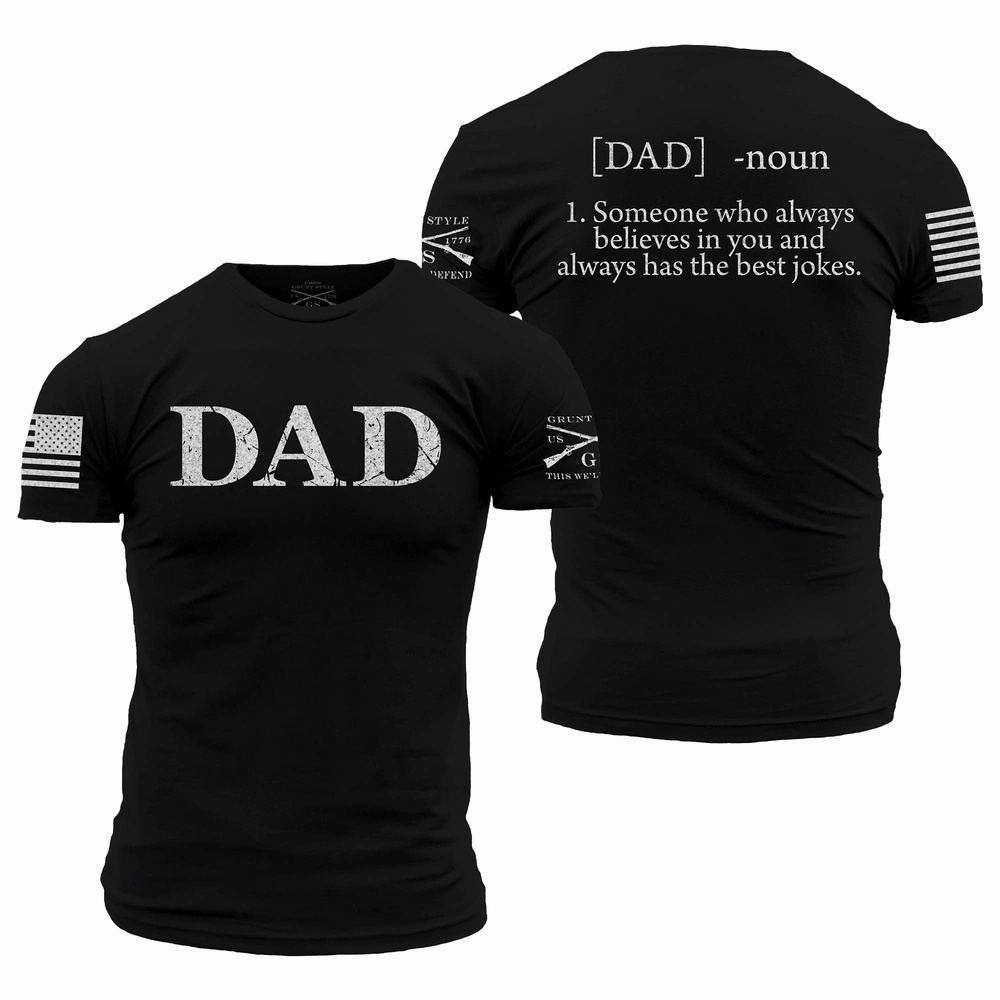 Dad Defined T-Shirt - Black Breathable apparel