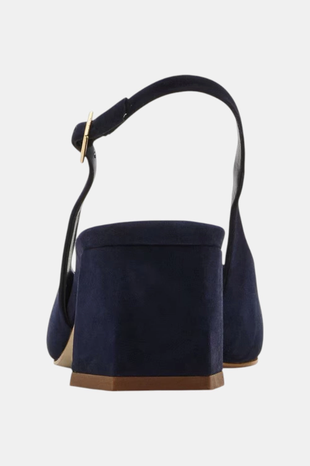 Steve Madden Robyn Nubuck Slingback Pumps in Navy Eva Midsole Outfit Ready