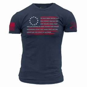 Unisex Fit SustainableManufacturing Declaration T-Shirt - Midnight Navy