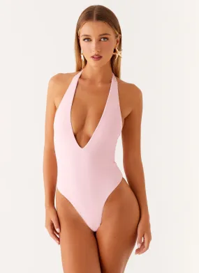 Non Chlorine Degradation Delia One Piece Swimsuit - Pink