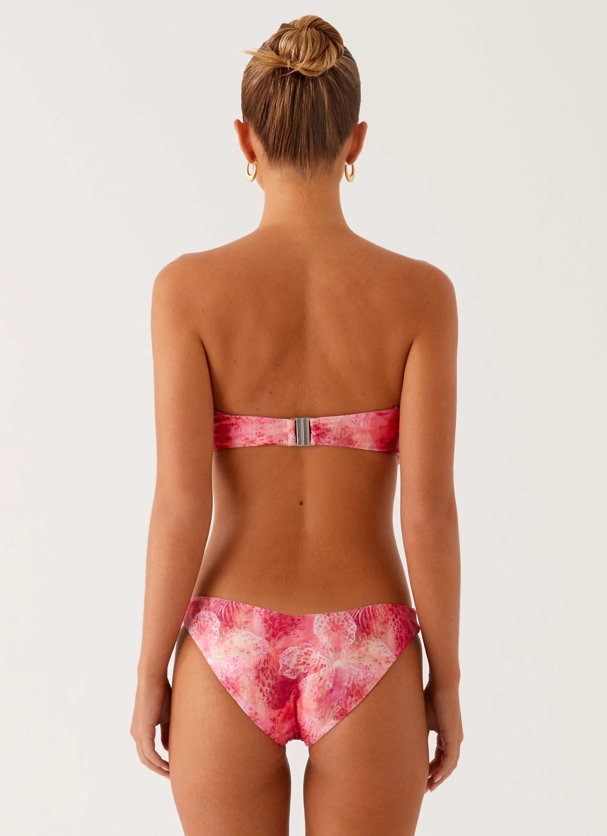 Delta Bandeau Bikini Top - Flamingo Fling Laid-Back Vibes Contoured Cups