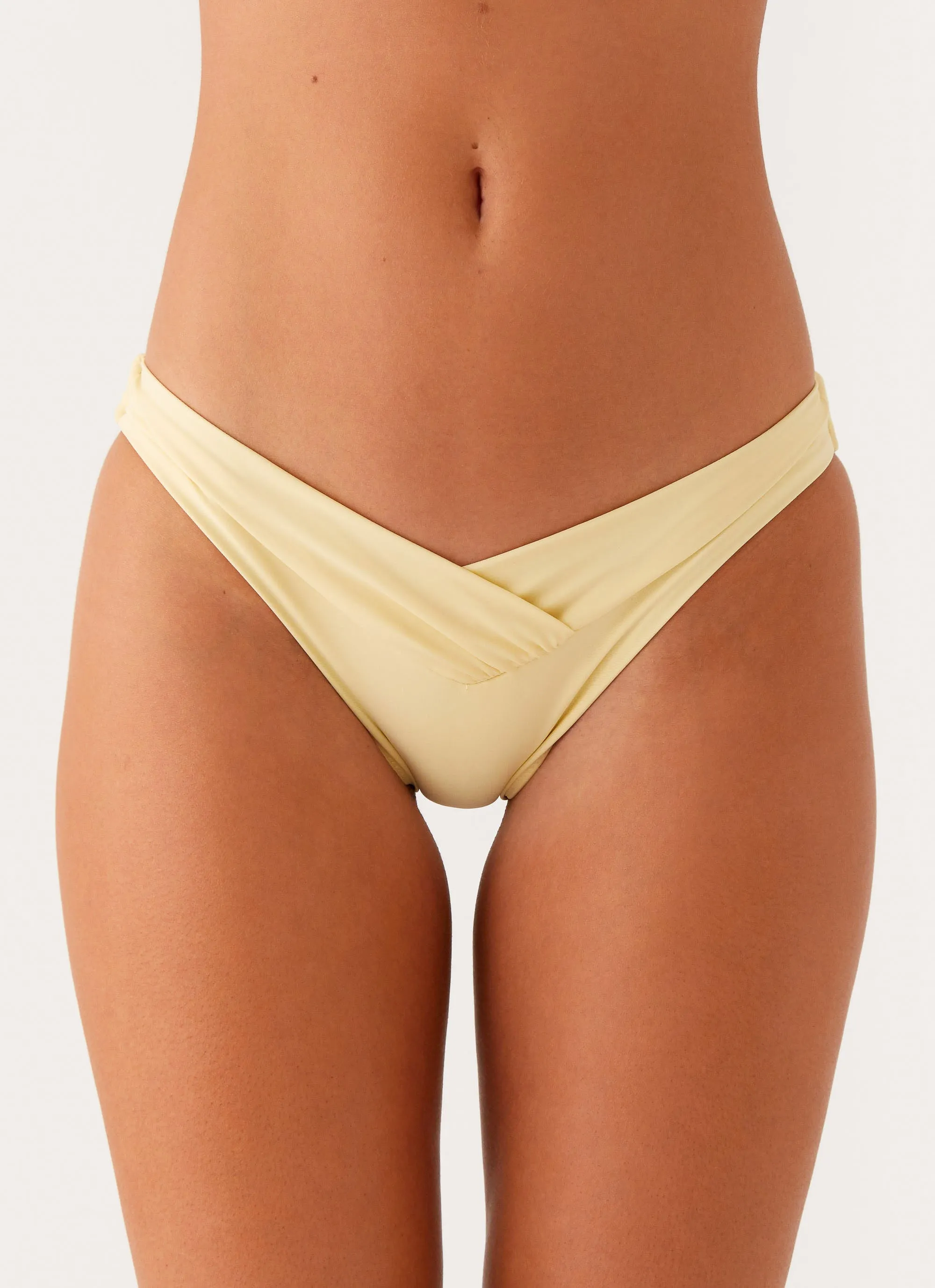 Reinforced Stress Points Swim Gear Delta Bikini Bottoms - Lemon