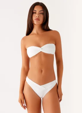 Delta Bikini Bottoms - White Antibacterial Treatment