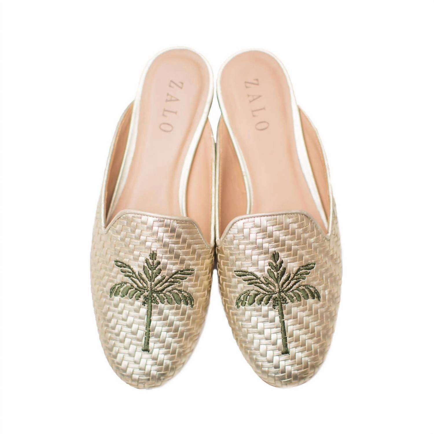 Slip Resistant Technology Effortless Slip Fit Desert Palm Mule In Platino