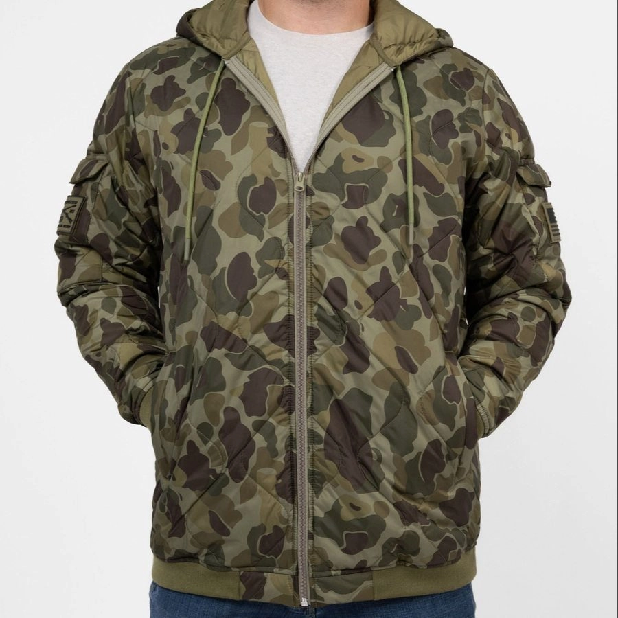 TemperatureRegulating Tech Classic Zip Up Tac Woobie Full-Zip Hoodie - Frogskin Camo
