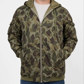 Tac Woobie Full-Zip Hoodie - Frogskin Camo AirflowVents Embellished Trim
