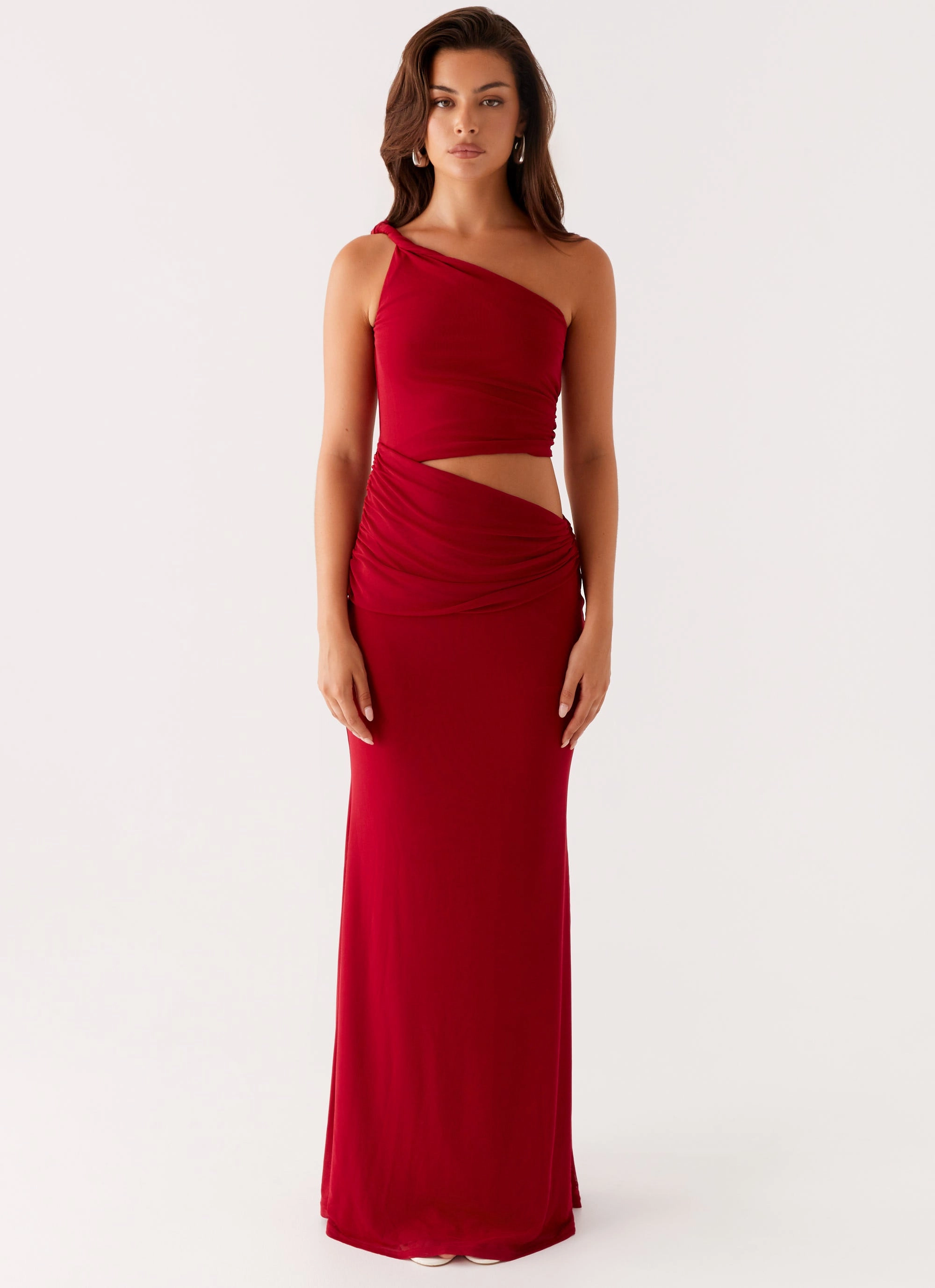 Three Wishes Maxi Dress - Raspberry All-Season Comfort