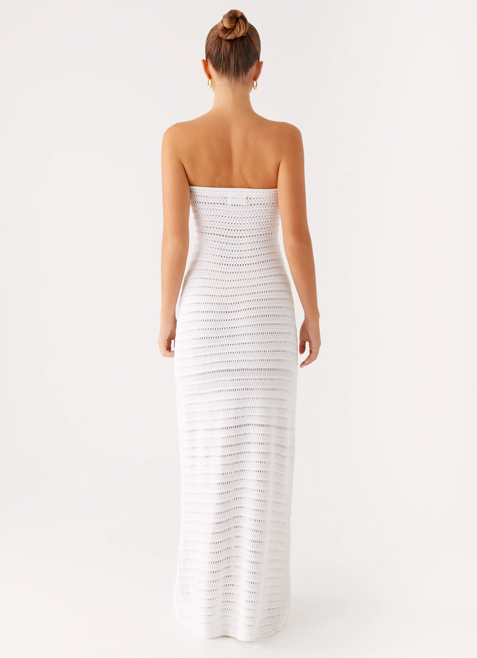 Diaz Crochet Maxi Dress - White Warm Base Timeless Touch