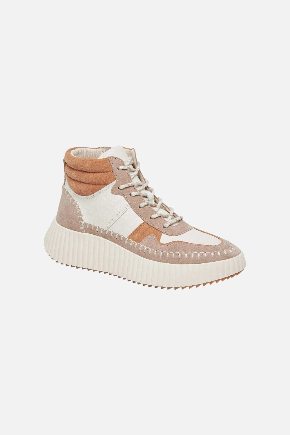 Dolce Vita Daley High Top Sneaker in Taupe Multi Suede Casual Moves