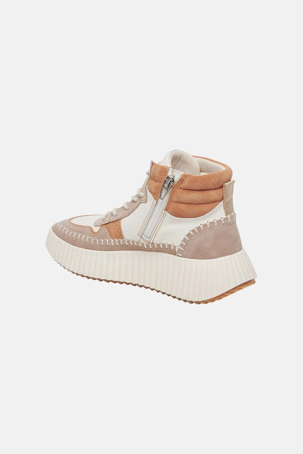 Dolce Vita Daley High Top Sneaker in Taupe Multi Suede GoodGrip Breathable wear