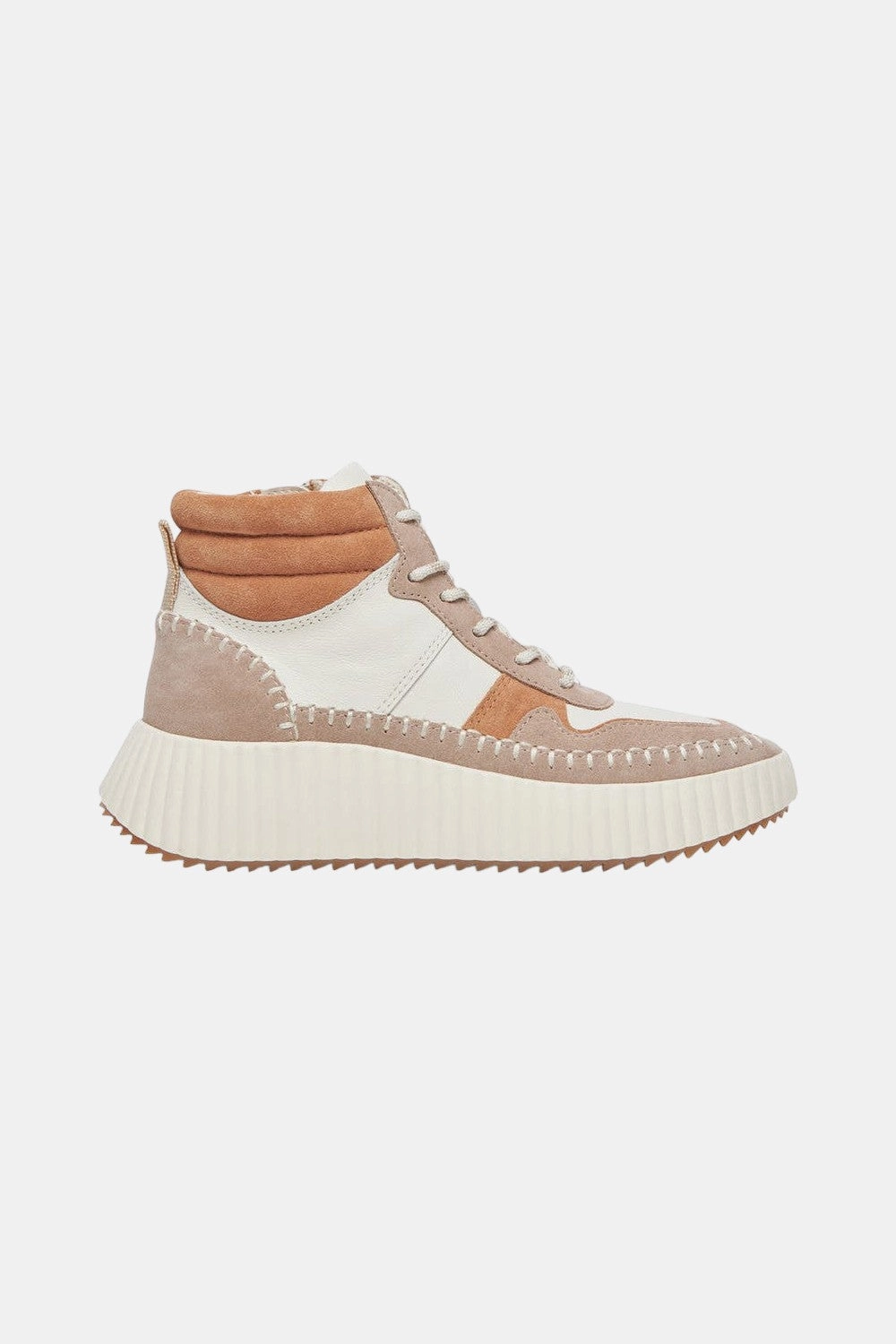 Lightweight Ethylene Vinyl Acetate Dolce Vita Daley High Top Sneaker in Taupe Multi Suede