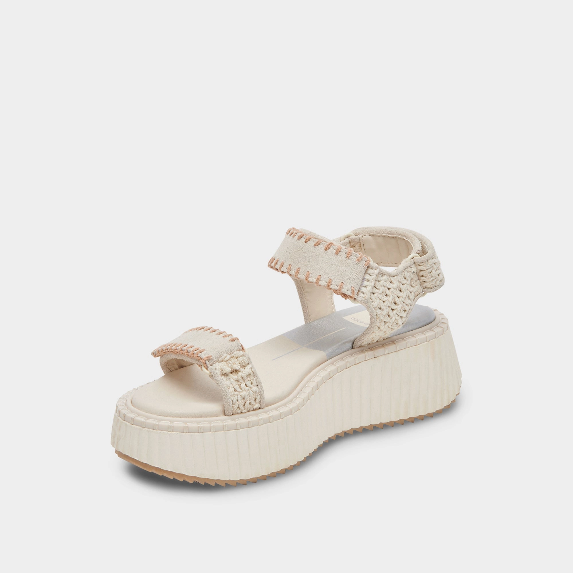 Dolce Vita Debra Sandals in Ivory Suede Flexible Use