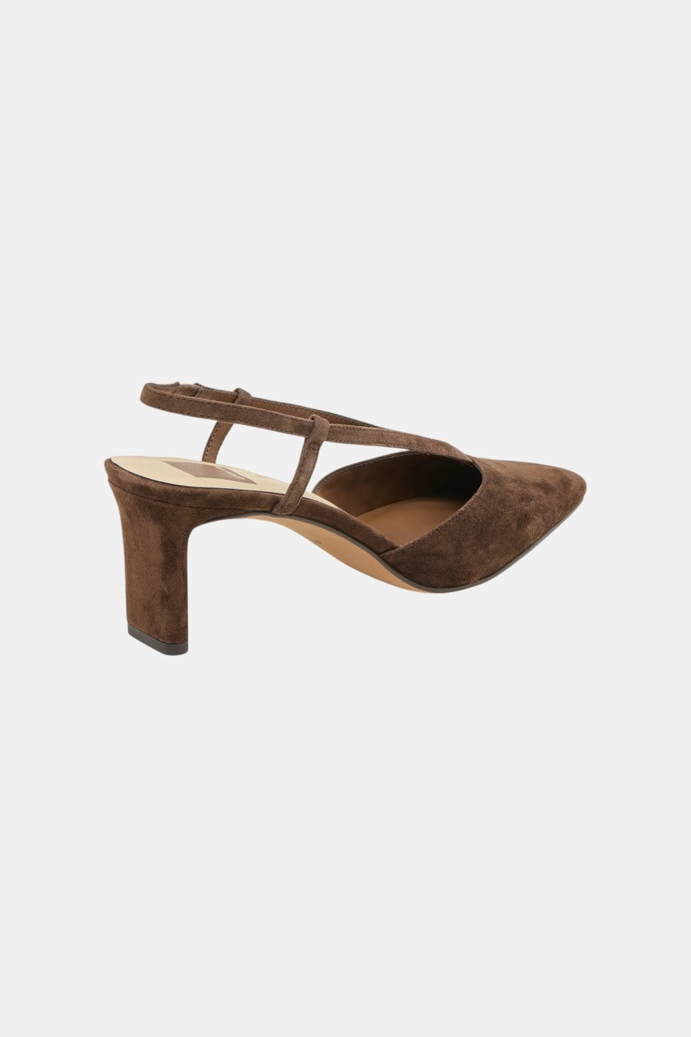 Dolce Vita Ginay Heels Dk Brown Suede Nude Heels Memory foam insole