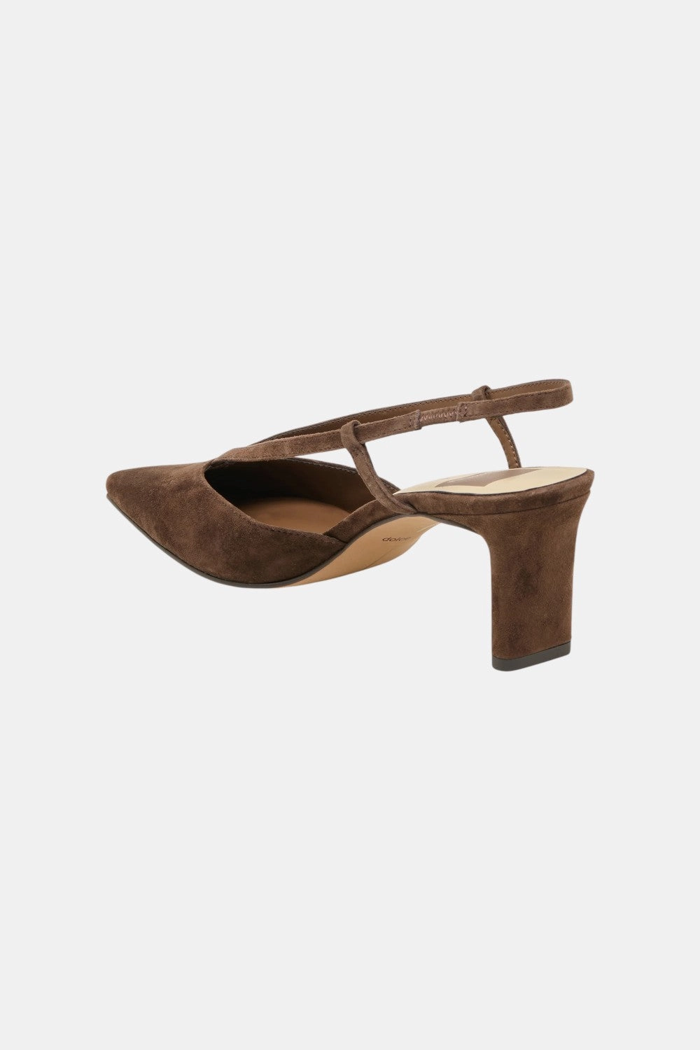 Dolce Vita Ginay Heels Dk Brown Suede Comfortable Collar