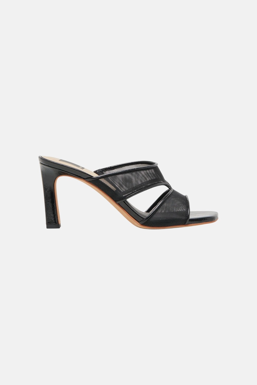 Soft Cushion Heels Dolce Vita Gitel Heel in Onyx Mesh