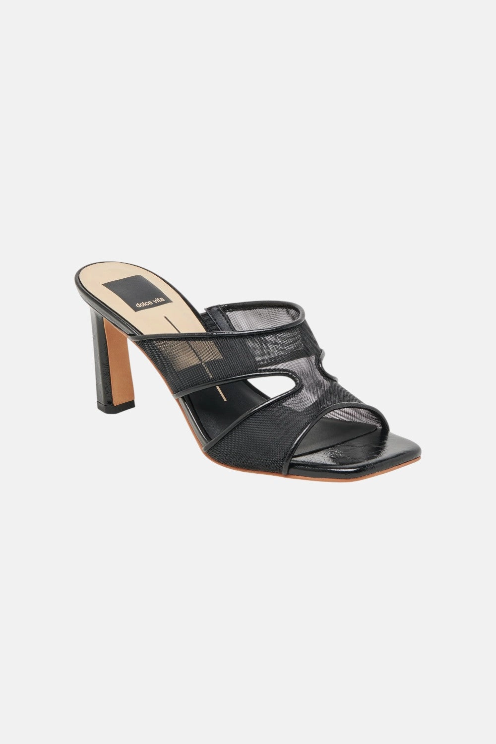 Dolce Vita Gitel Heel in Onyx Mesh Vegan Wedding Heels