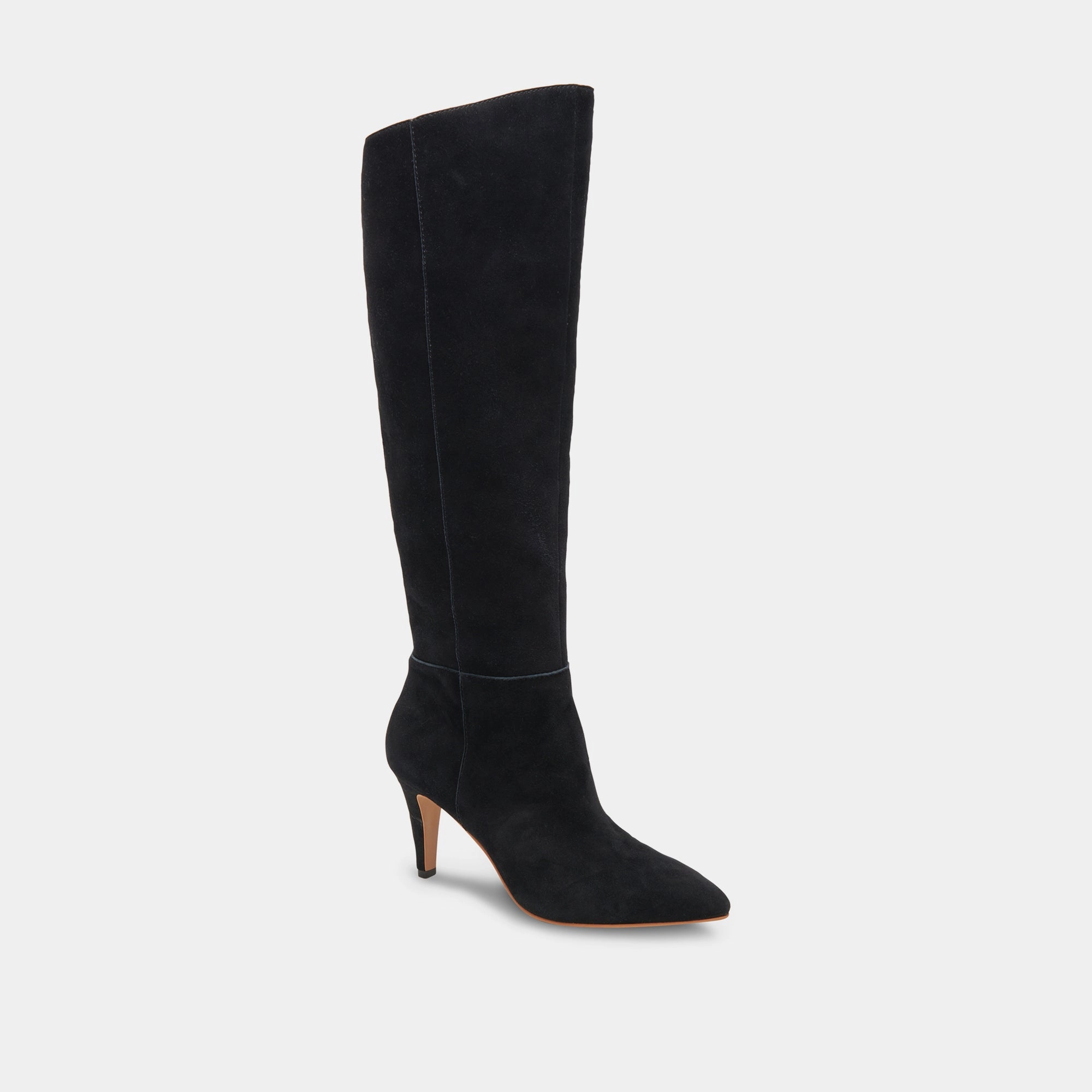 zipper Love Pair Dolce Vita Haze Boots in Onyx Suede