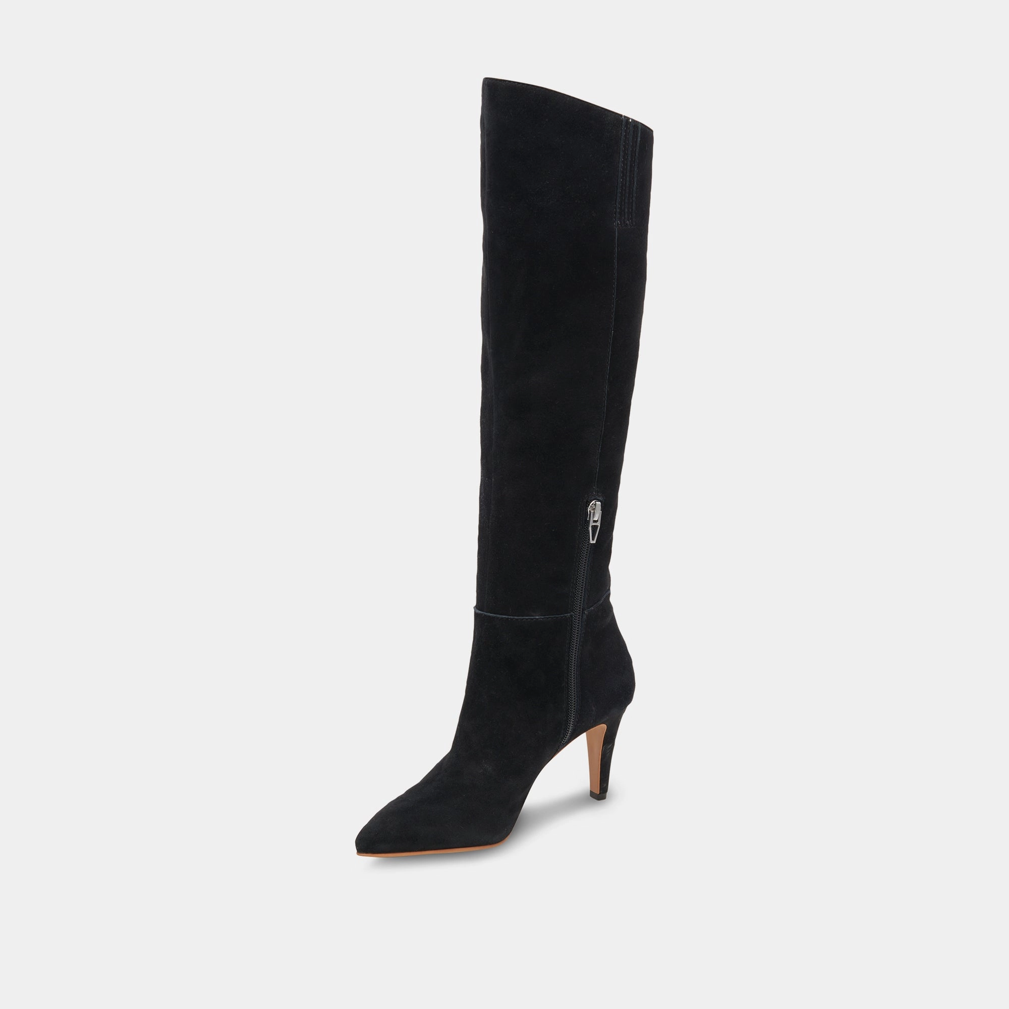 Firm Hold Dolce Vita Haze Boots in Onyx Suede