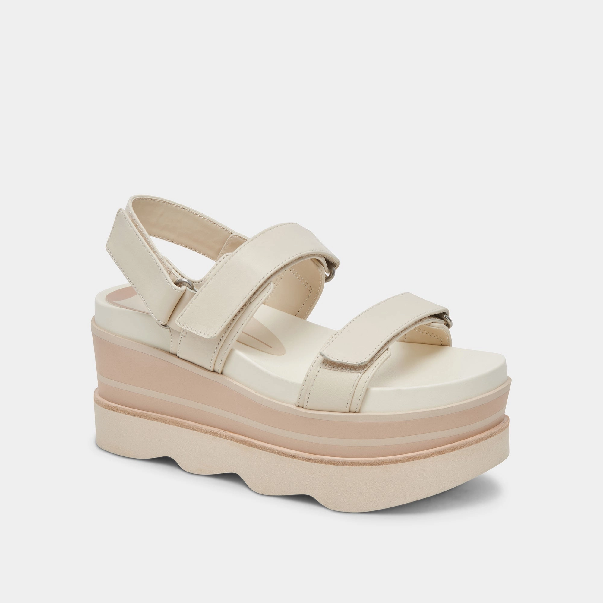 Anti   Vibration Dolce Vita Izak Sandals in Ivory Leather